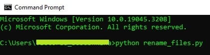 Run Python Command Prompt